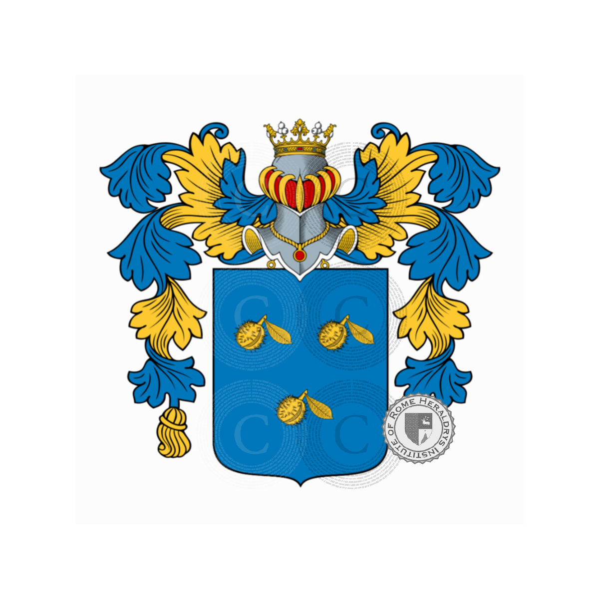 Escudo de la familiaRicci, del Riccio delle Ruote,Riccio,Rizzi,Rizzo