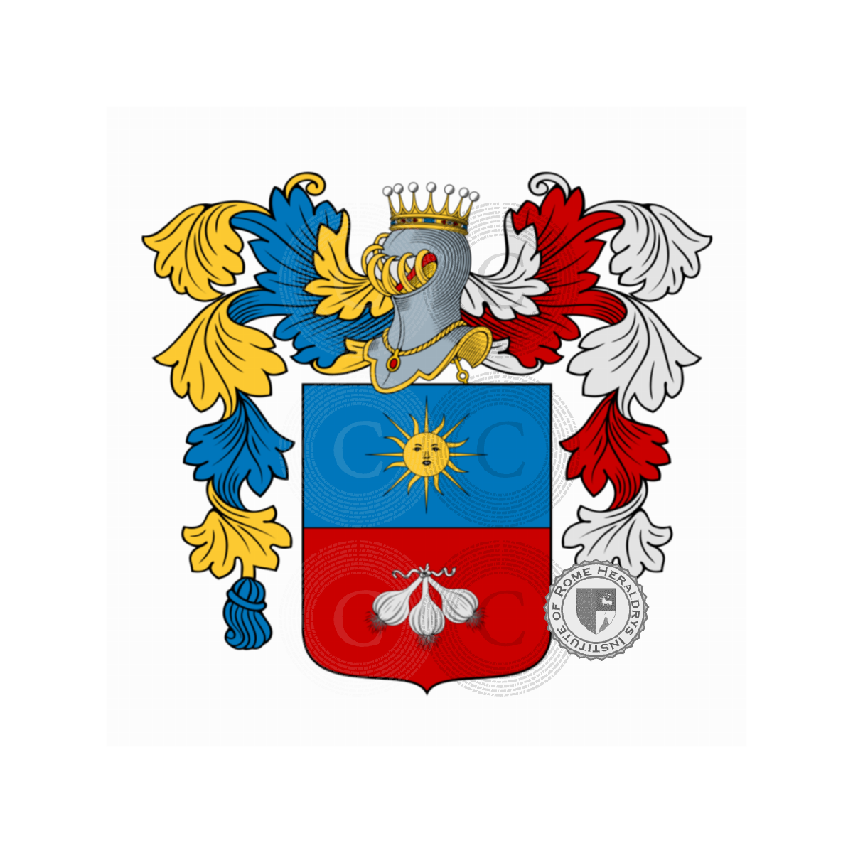 Wappen der Familiedall'Aglio, dall'Aglio,Vaglio