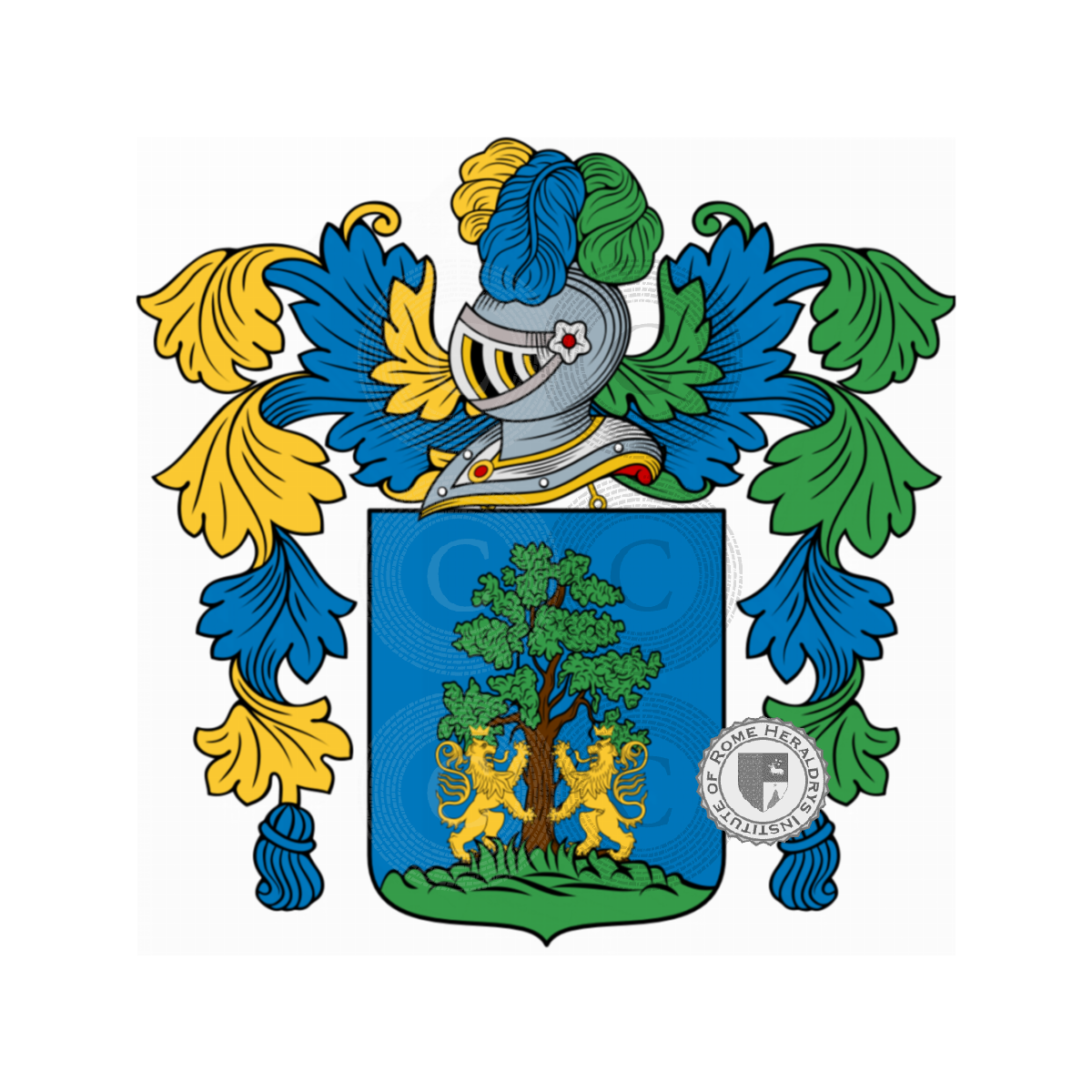 Coat of arms of familyPetrarugia, Petraroccia,Priaroggia
