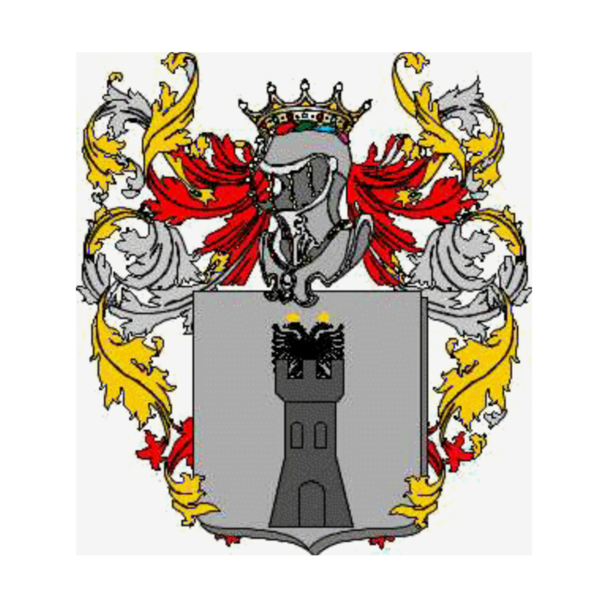 Coat of arms of familyLecca Ducagini Guevara Suardo