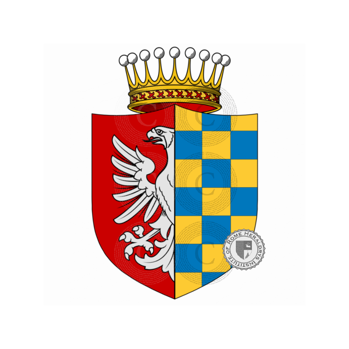 Coat of arms of familyUberti, Mancini Uberti