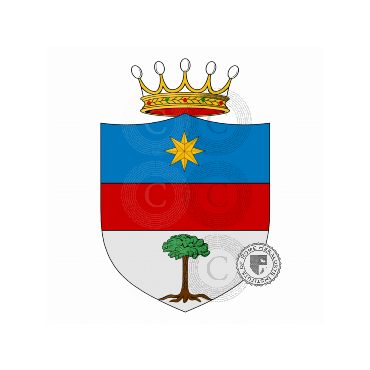 Coat of arms of familyChiari, del Chiaro,della Chiara,di Chiara