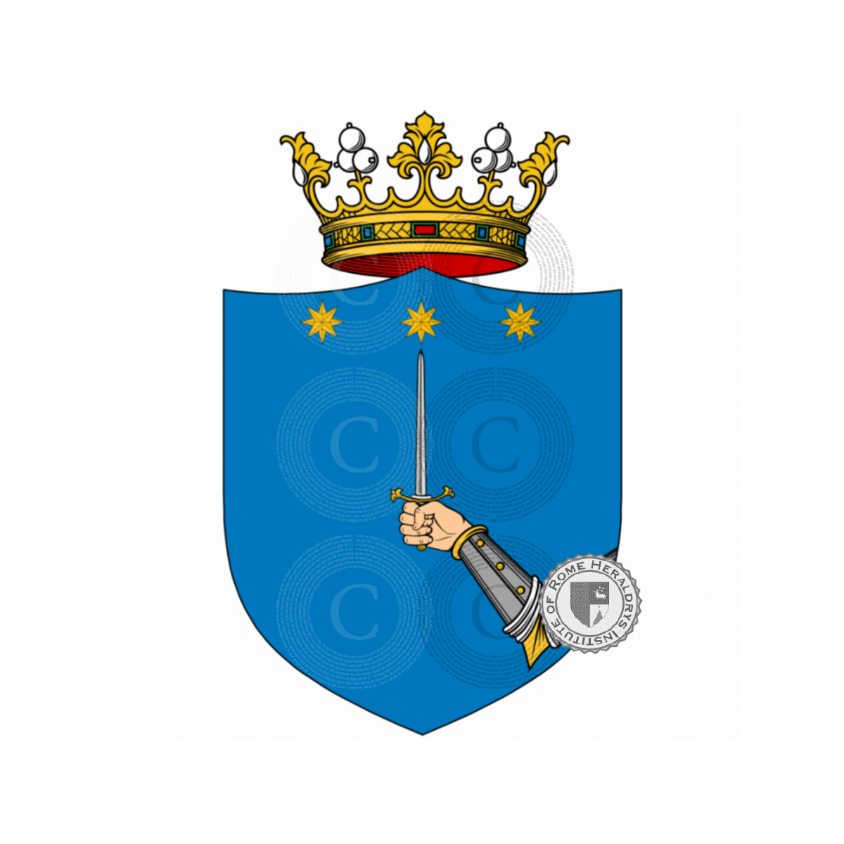 Escudo de la familiaClarelli, Clarelli