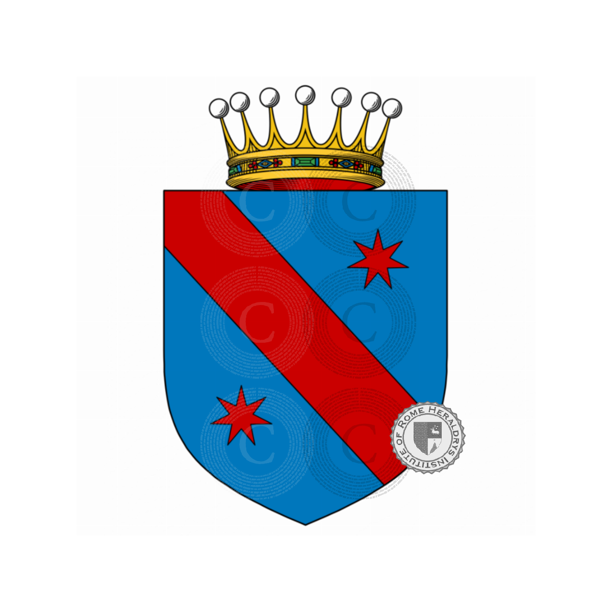 Coat of arms of familyCrescenzio, Crescenzo,Criscenza,de Crescenzio,de Crescenzo,di Crescenzo