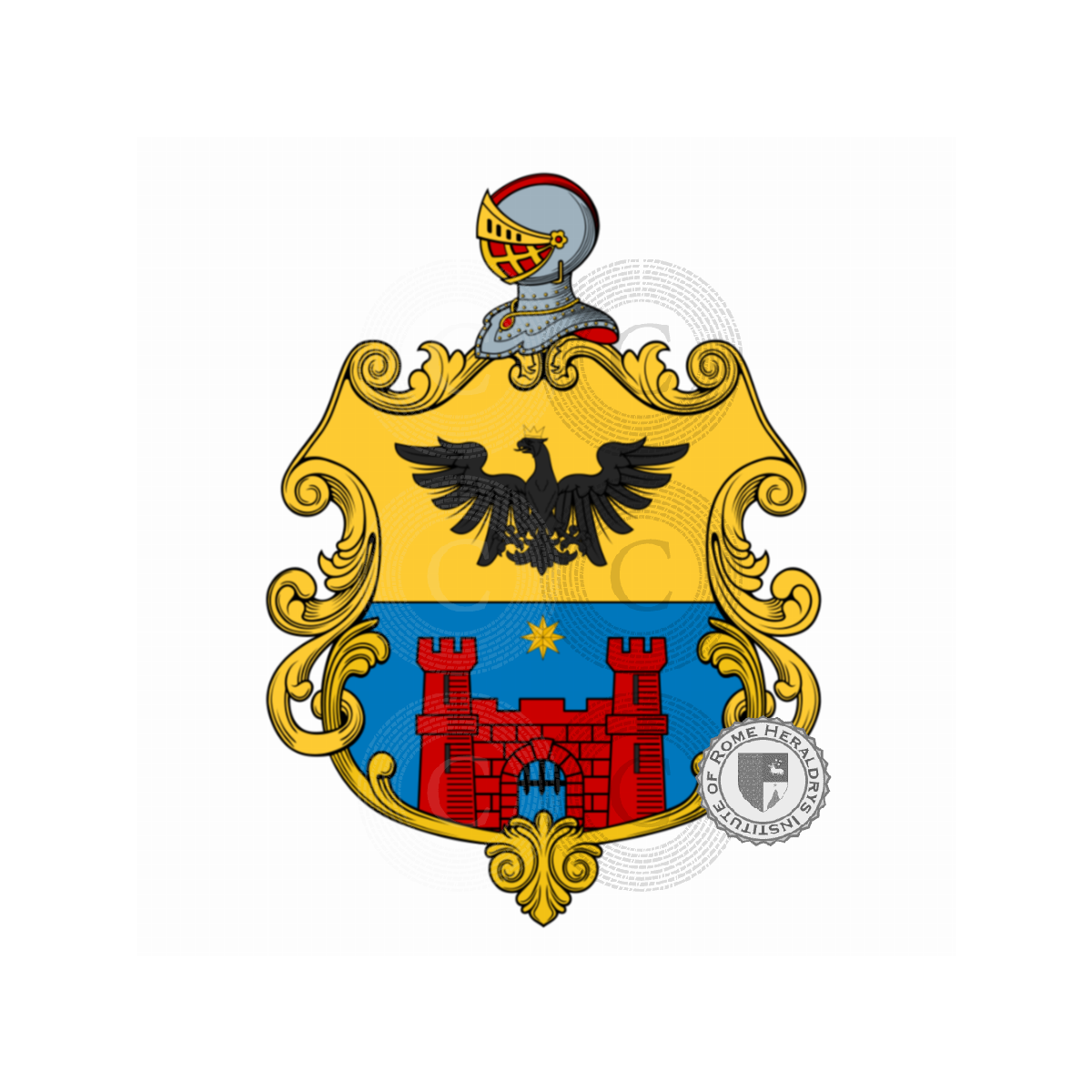 Coat of arms of familyTacchini, Tacchini Paganini