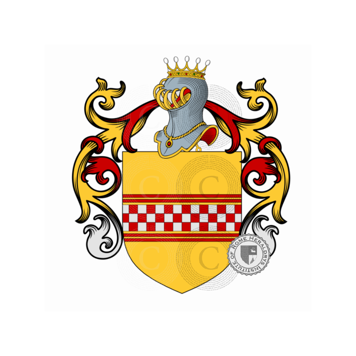 Escudo de la familiaLongo, Llonc,Longhi