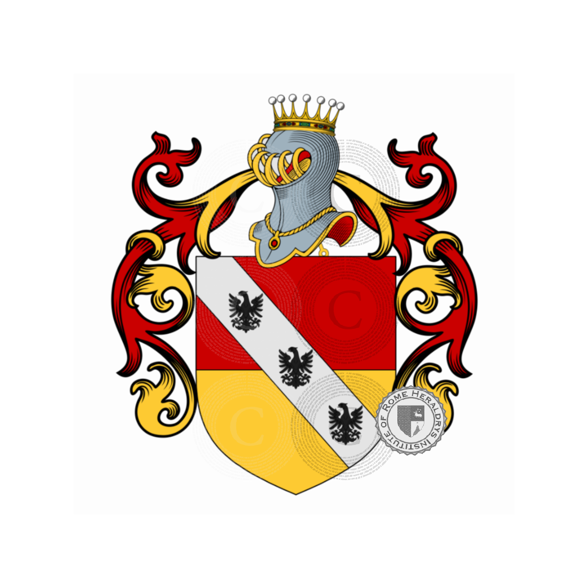 Wappen der FamilieGrasso, Crassi,de Grassi,de Grassis,Grassa