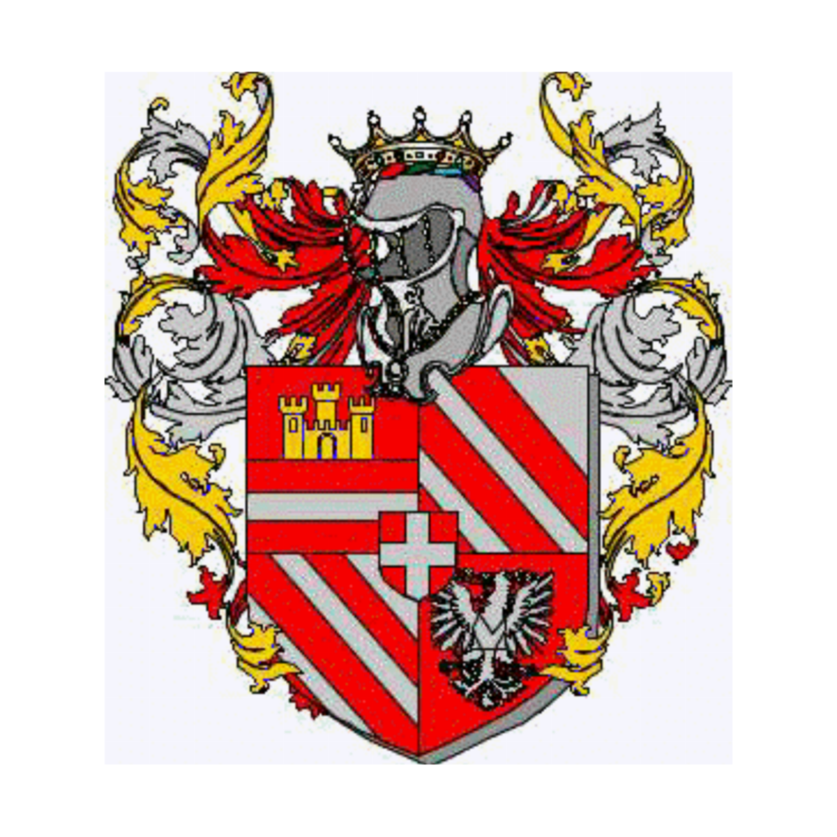 Wappen der FamilieLuserna Manfredi
