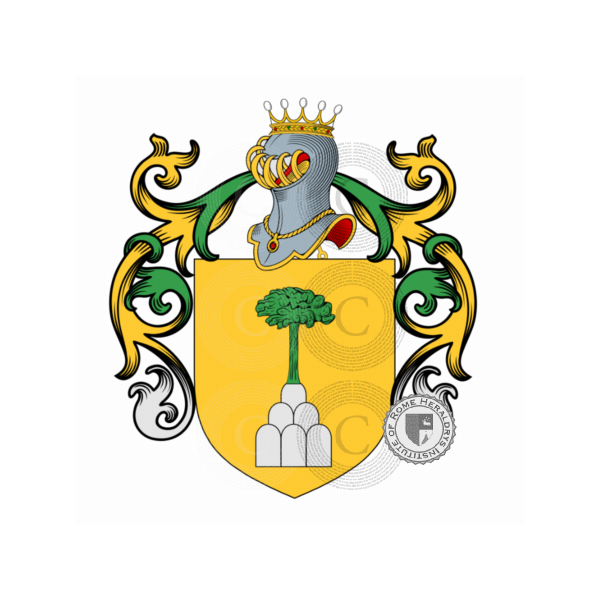 Wappen der FamiliePanuzzi, Panuzzi,Panuzzi del Ria