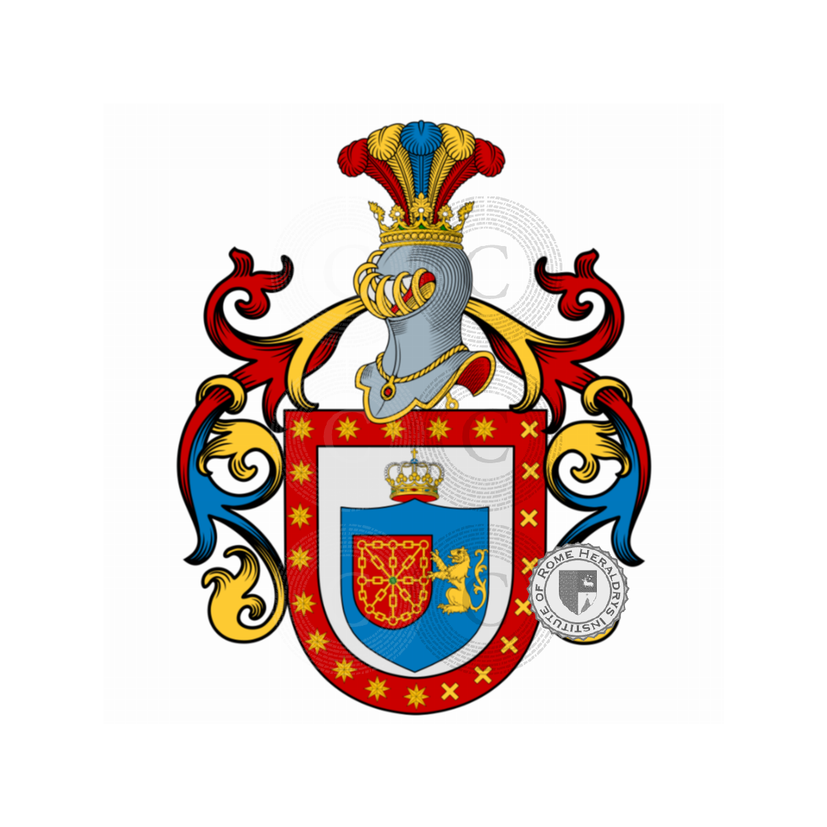 Coat of arms of familyQuadra, della Quadra,Quadrio
