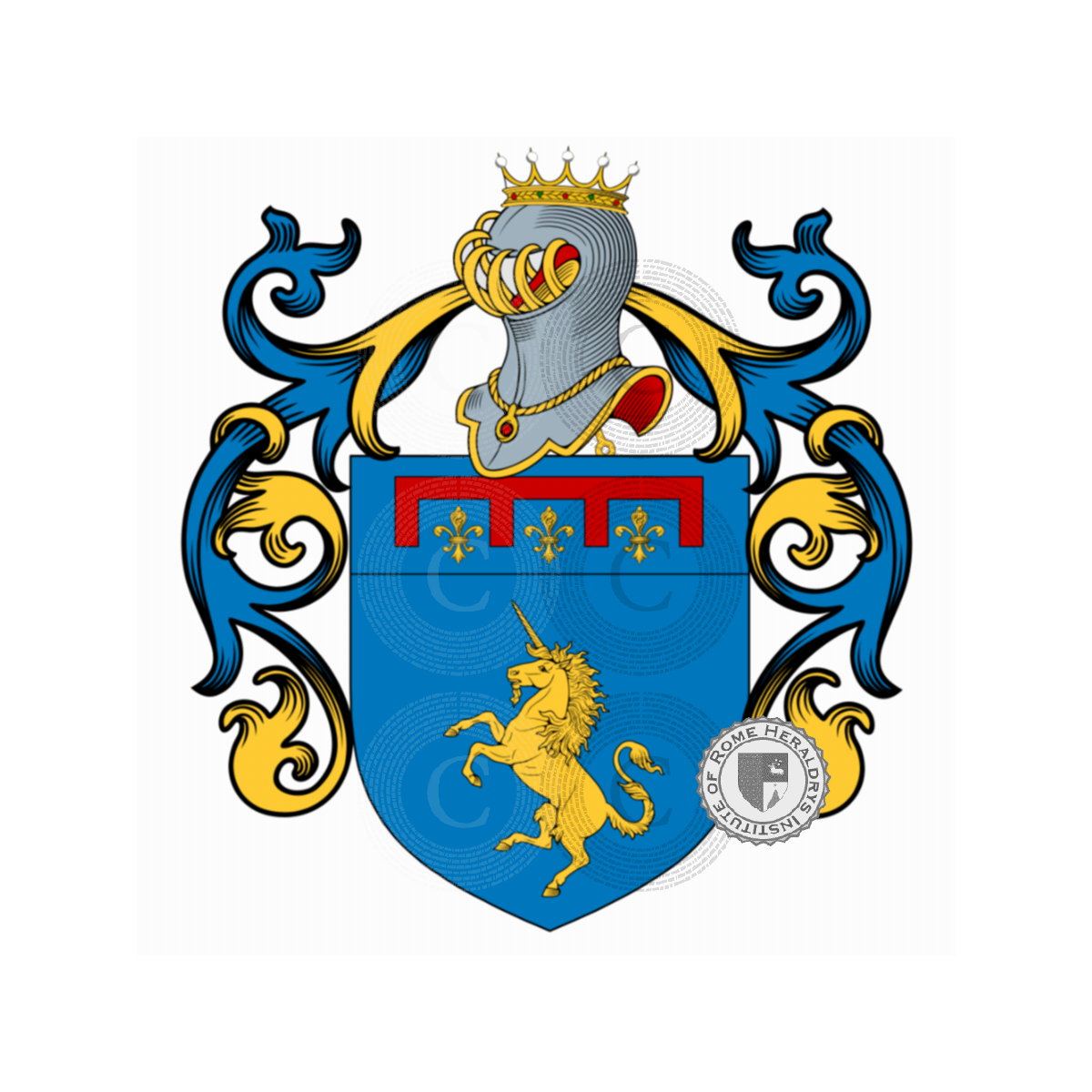 Escudo de la familiaRenieri, Ranieri,Ranieri Berti,Renieri,Rinieri Rocchi