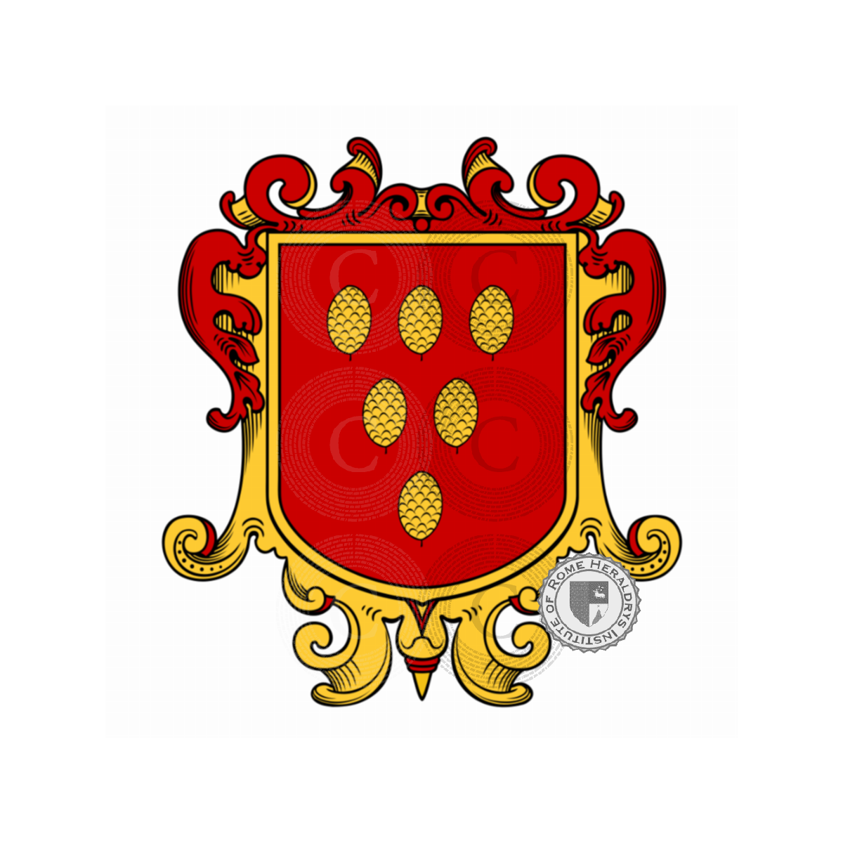 Wappen der FamiliePinelli, Pincelli,Pinella