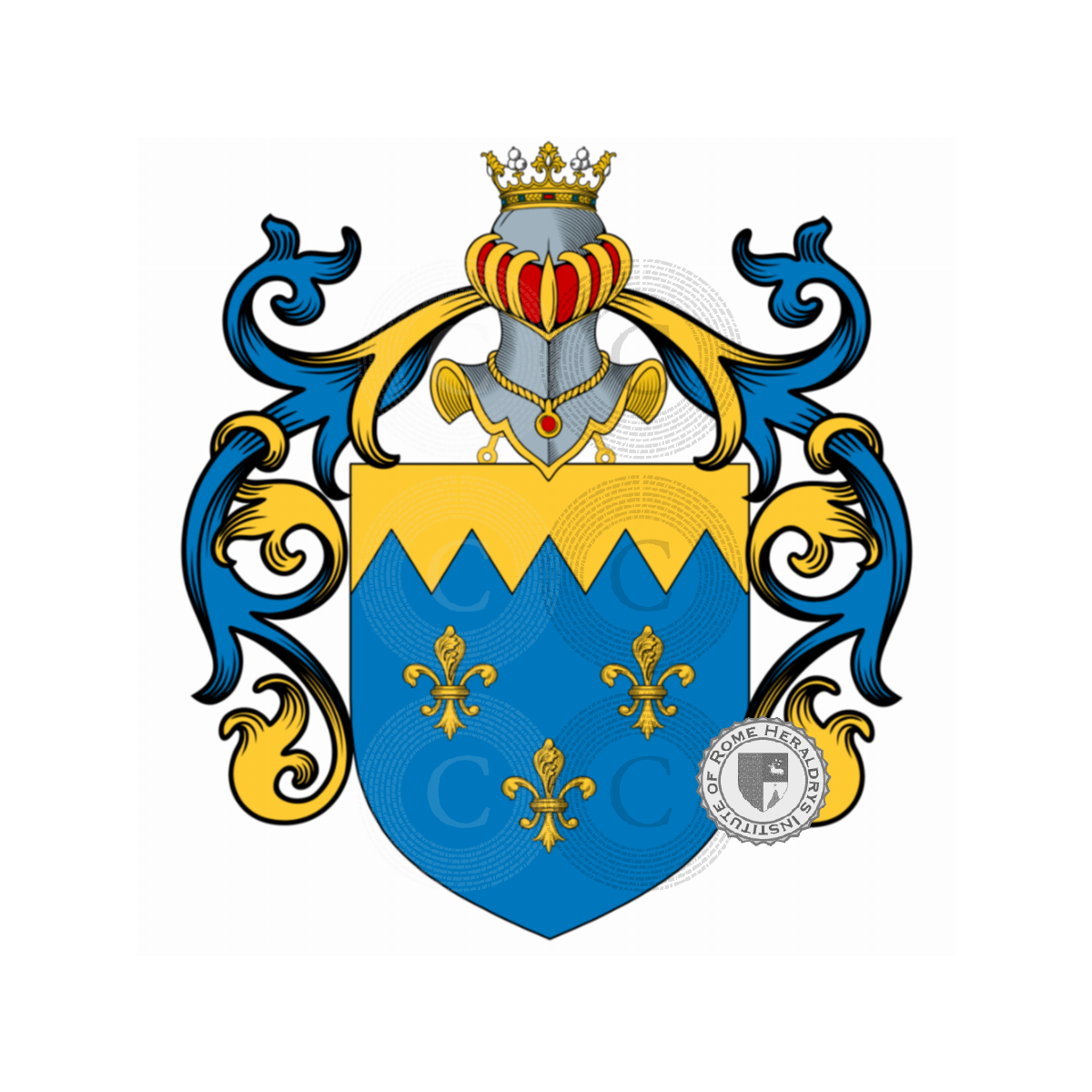 Escudo de la familiaNegri, Negri della Torre,Negri di Pietra Saina