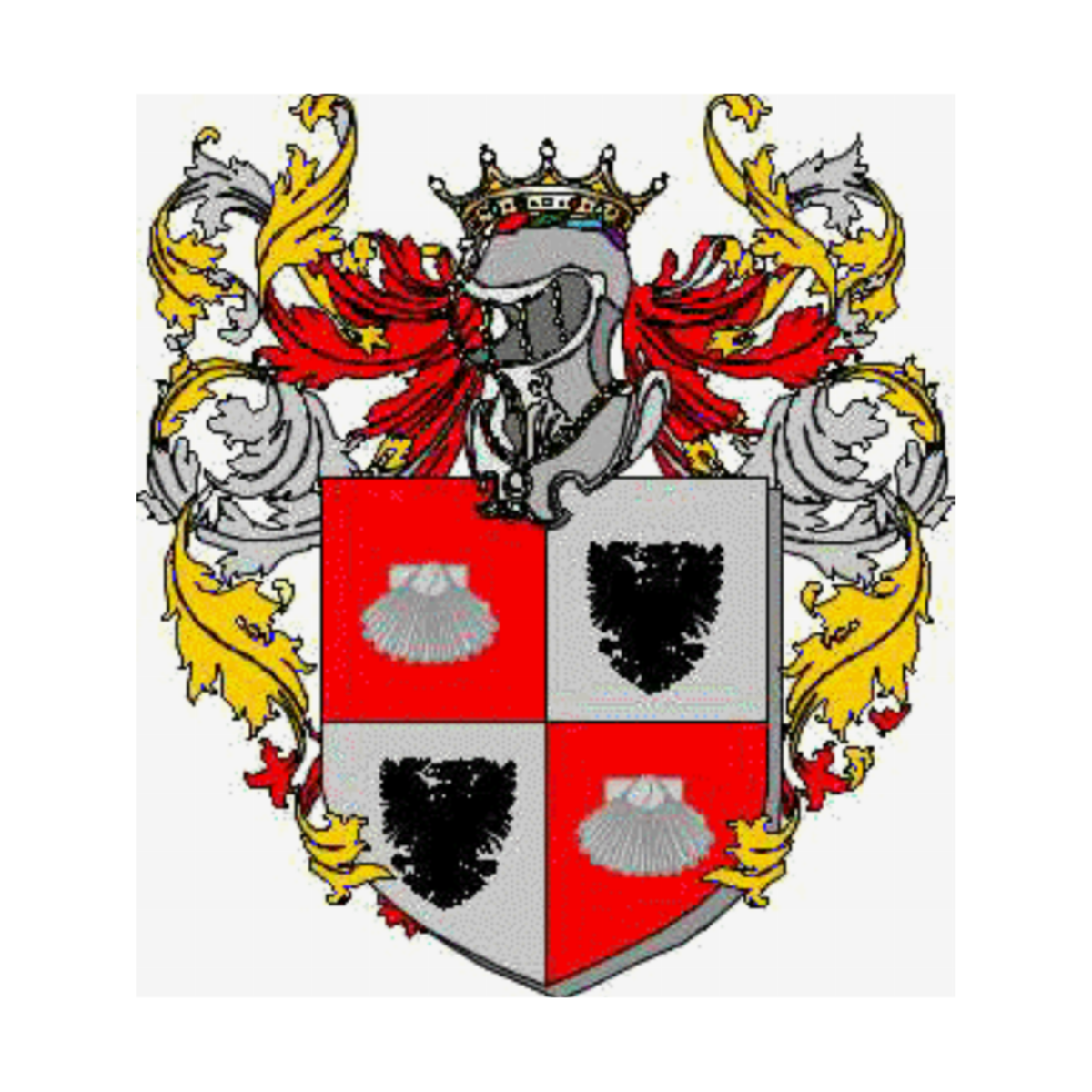 Escudo de la familiaMusciani, Fusciani,Musciano
