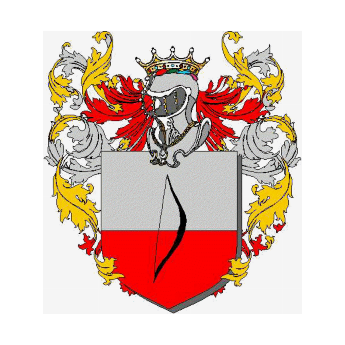 Coat of arms of family, Spazza,Spazza Canali,Spazzacanale,Spazzacanali