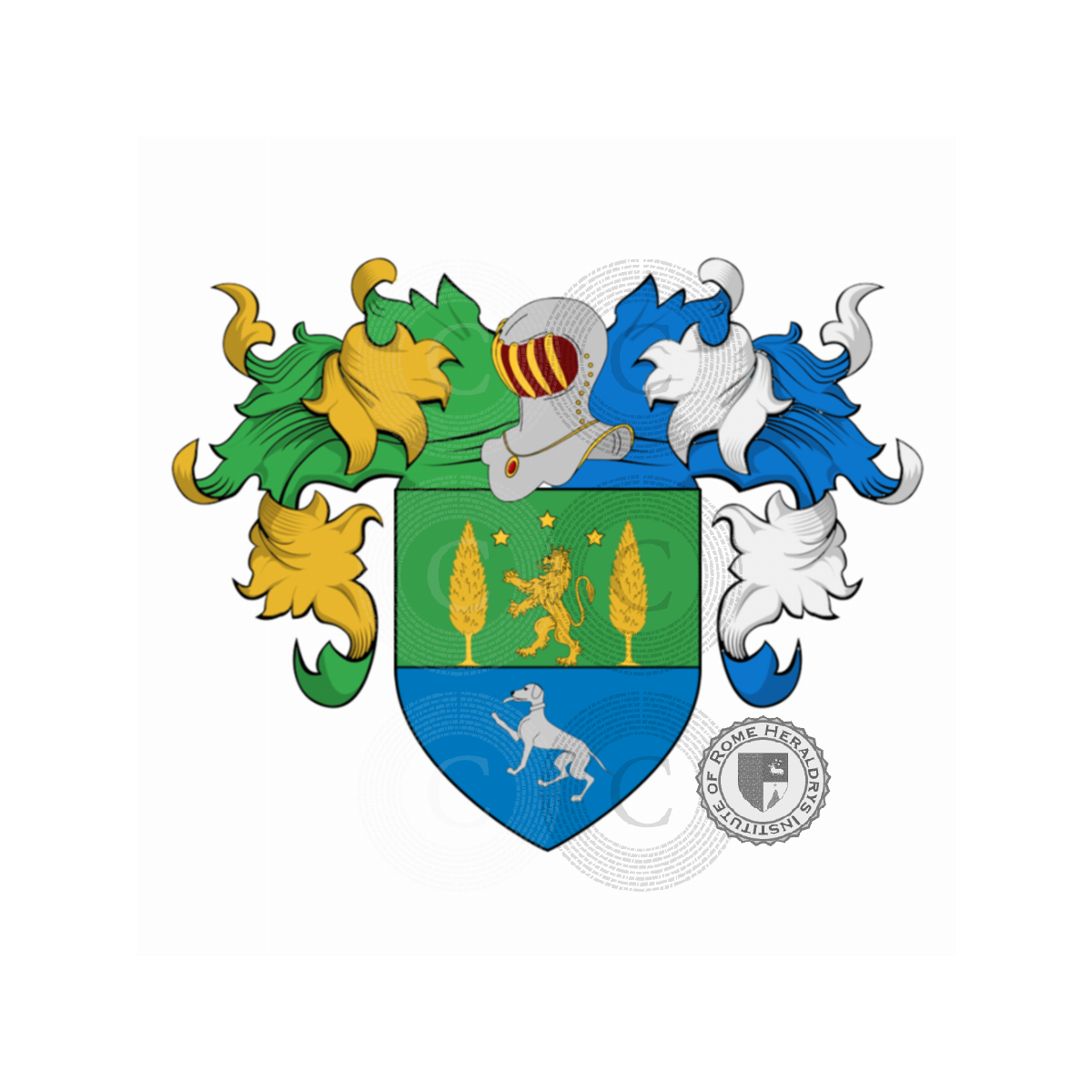 Escudo de la familiaOrtolani, Ortolani,Tortolani
