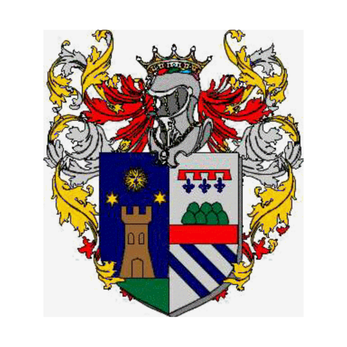 Wappen der FamiliePodaliri Vulpiani