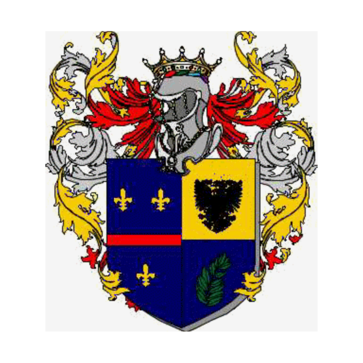 Wappen der FamilieRossi Foglia