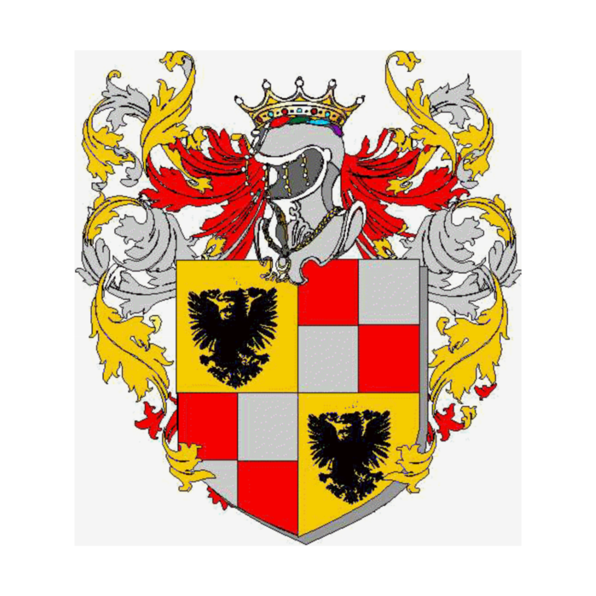 Wappen der FamilieSagramoso, Cattanei da Pacengo