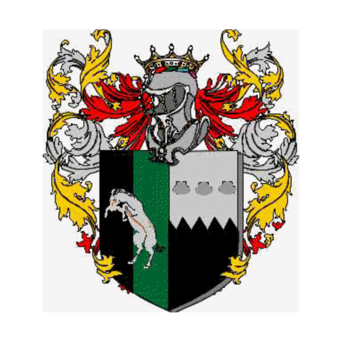 Escudo de la familiaSallier, Sallier De La Tour,Sallier De La Tour De Calvello