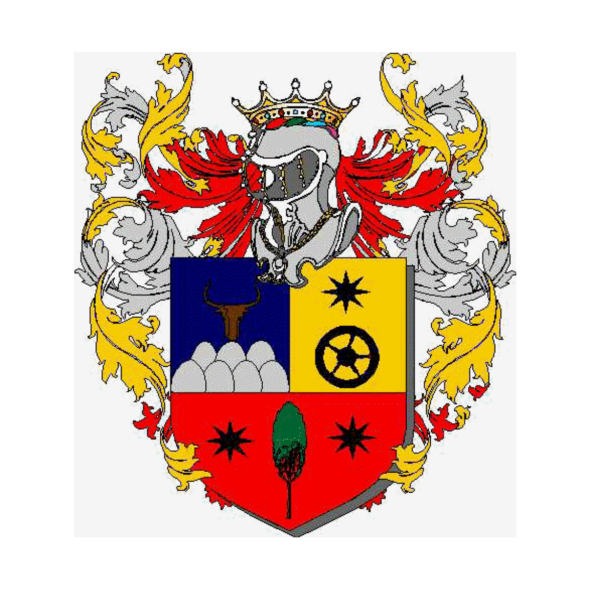Escudo de la familiaBattini Ponzò