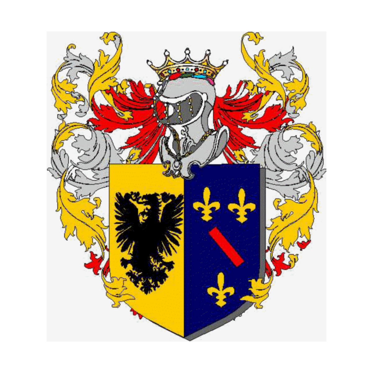 Wappen der FamilieVillafranca Soissons