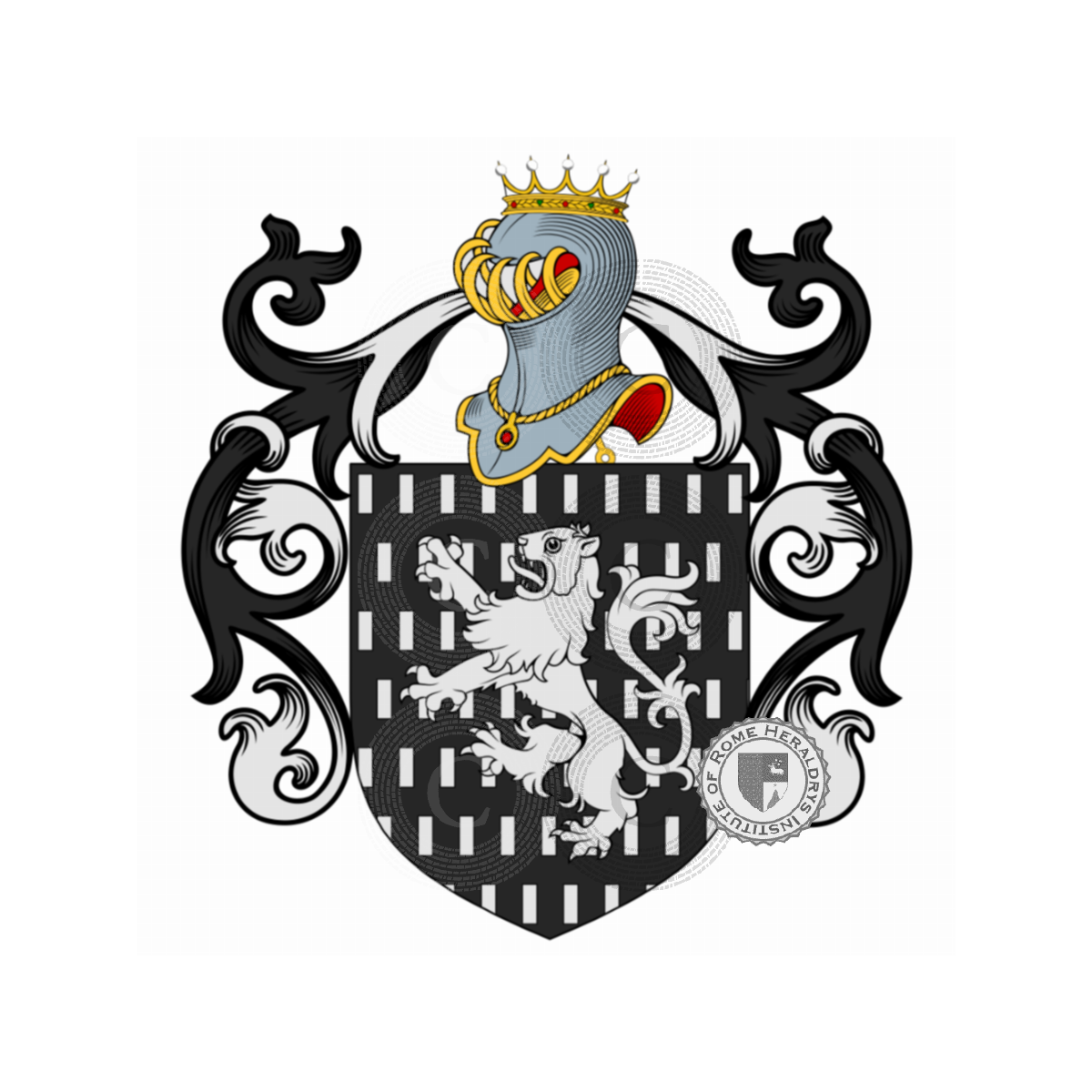 Escudo de la familiaPenhoadic, de Penhoadic de Kerouzien,Kerouscré et Levalot