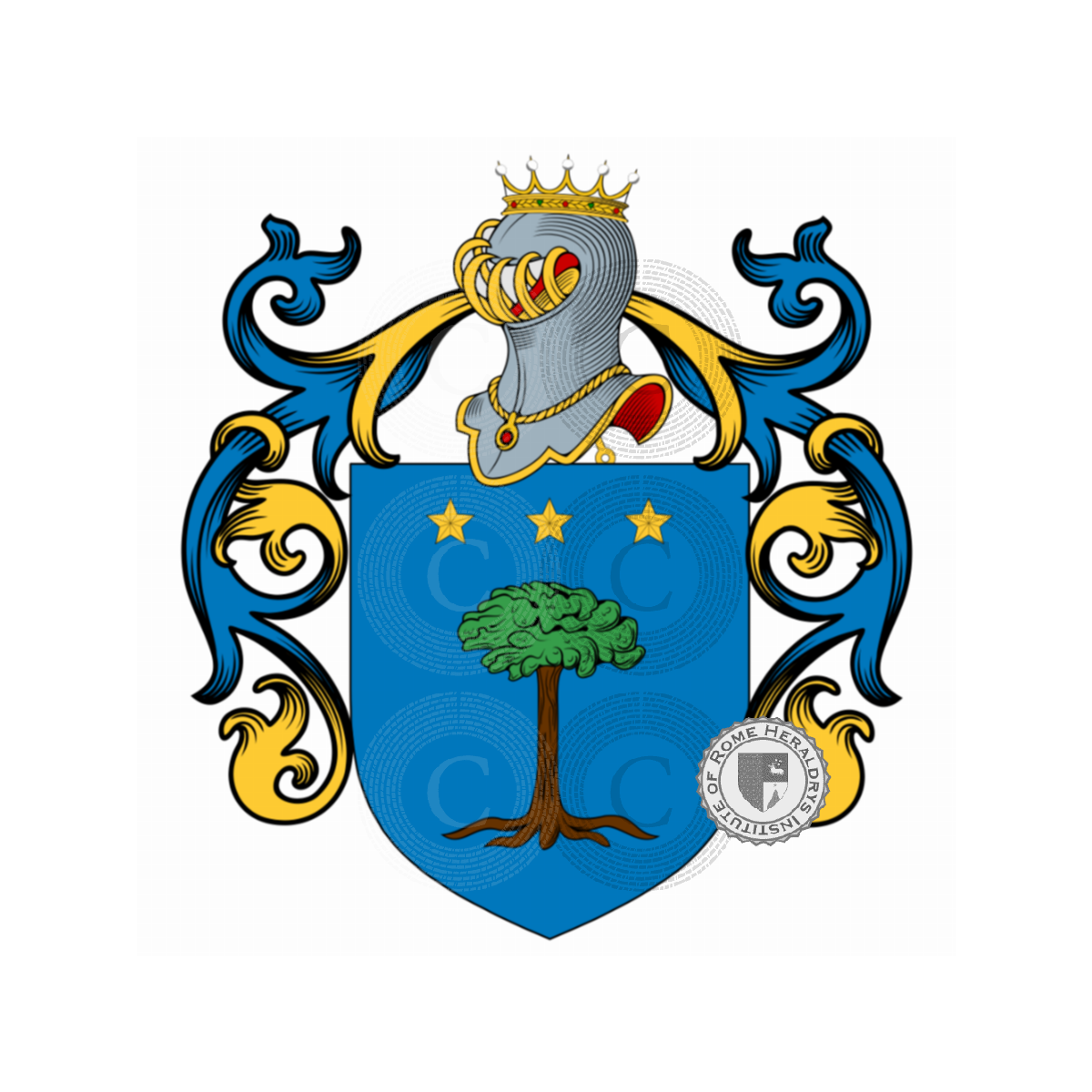 Escudo de la familiaNocenzi, Nocenti,Nocentj,Nocenzo
