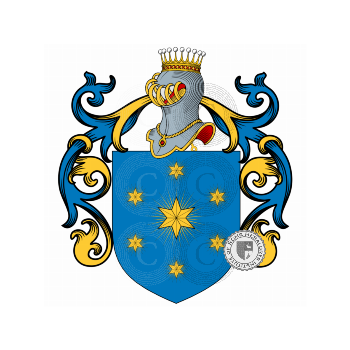 Escudo de la familiaMombello, Mombel,Mombelli,Montbel
