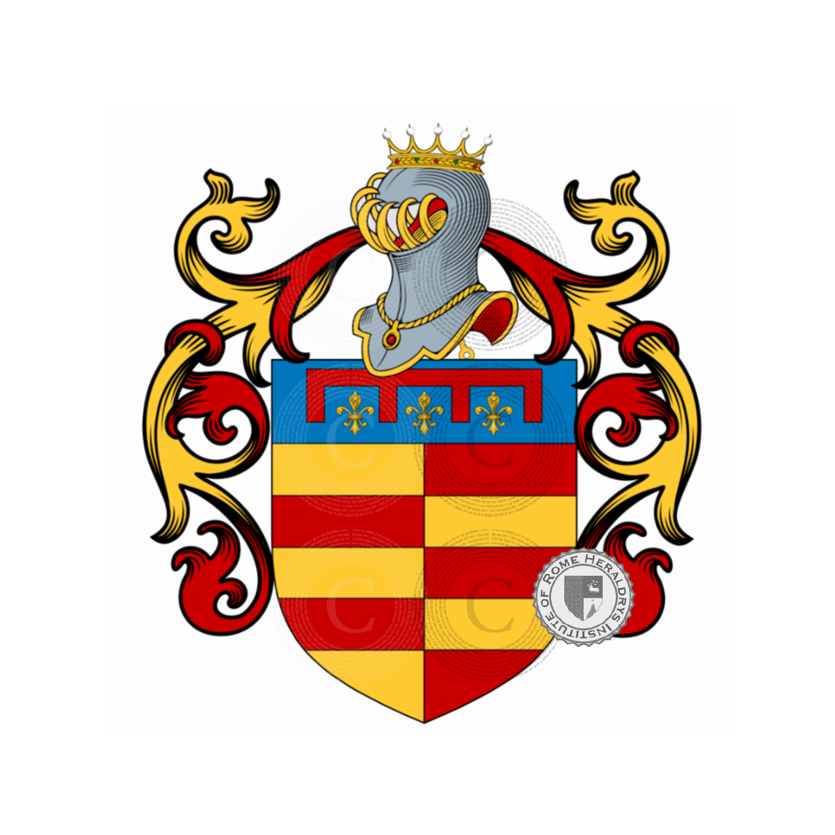 Coat of arms of familySerragli, da Marcialla,da Pogna,della Cella,Serragli