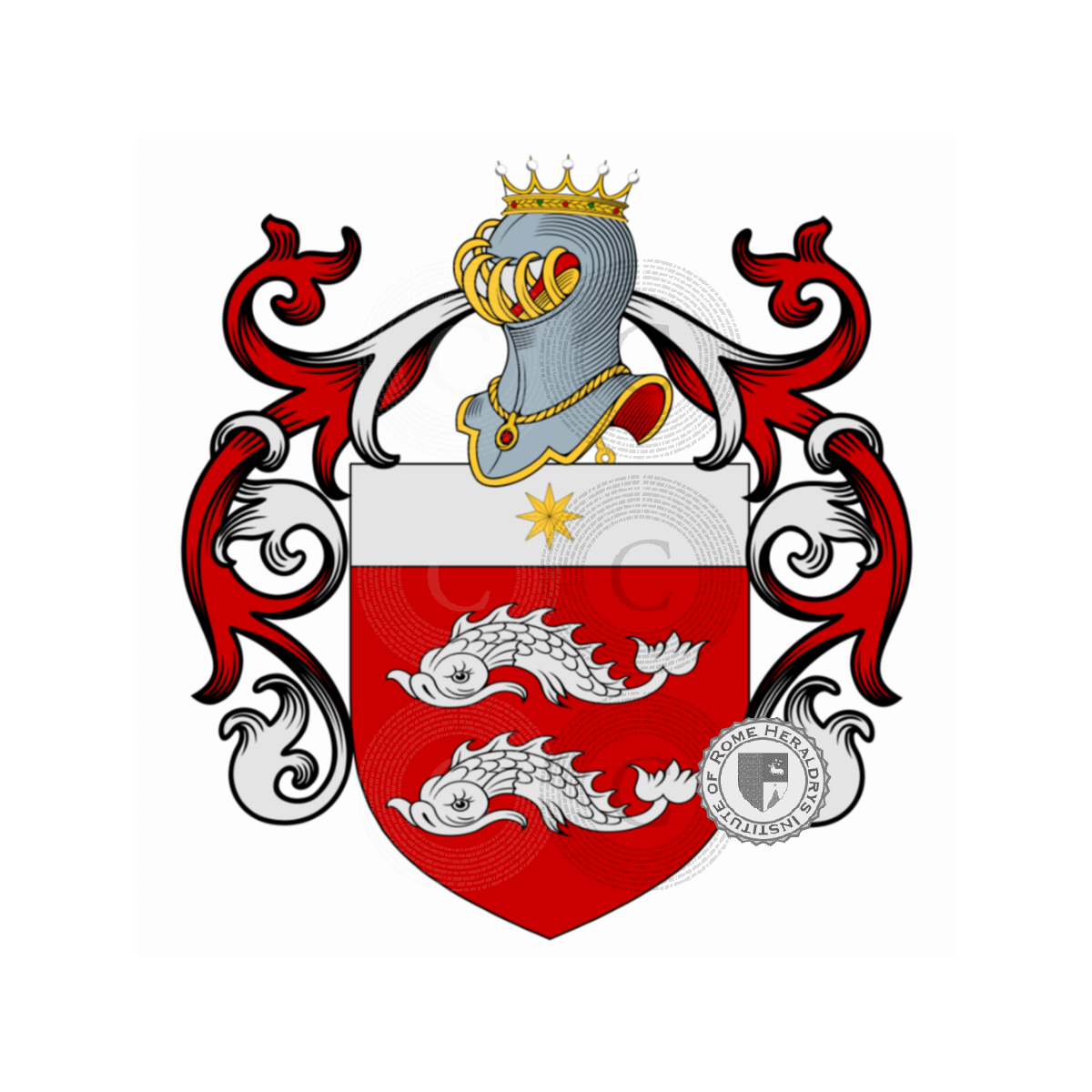 Wappen der FamilieFlamini, Goretti,Goretti de Flamini