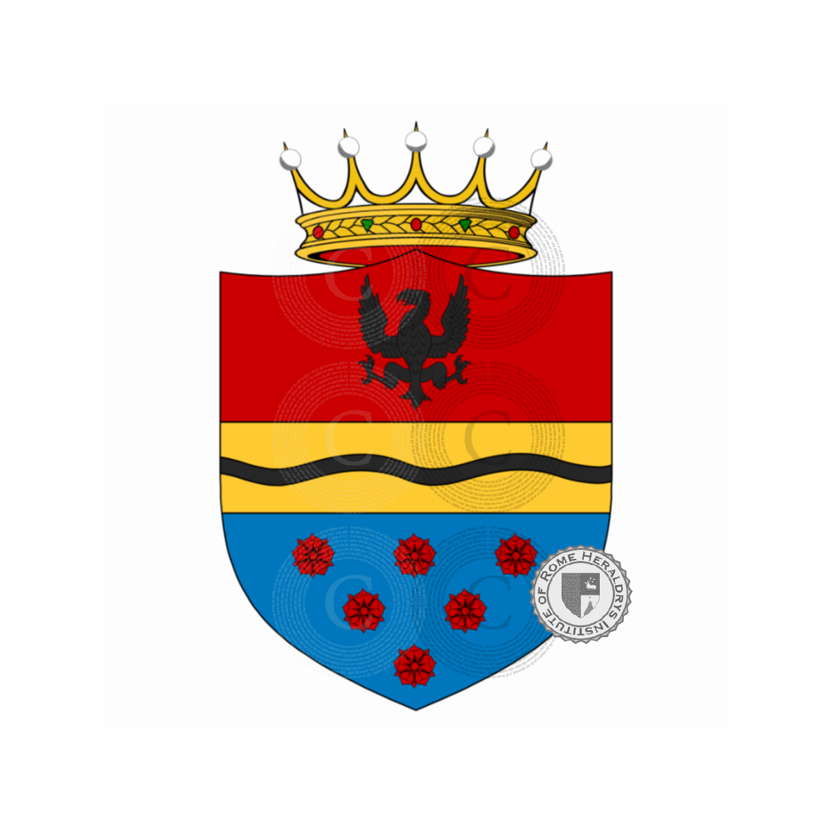 Escudo de la familiaMarcellini, Marcellino