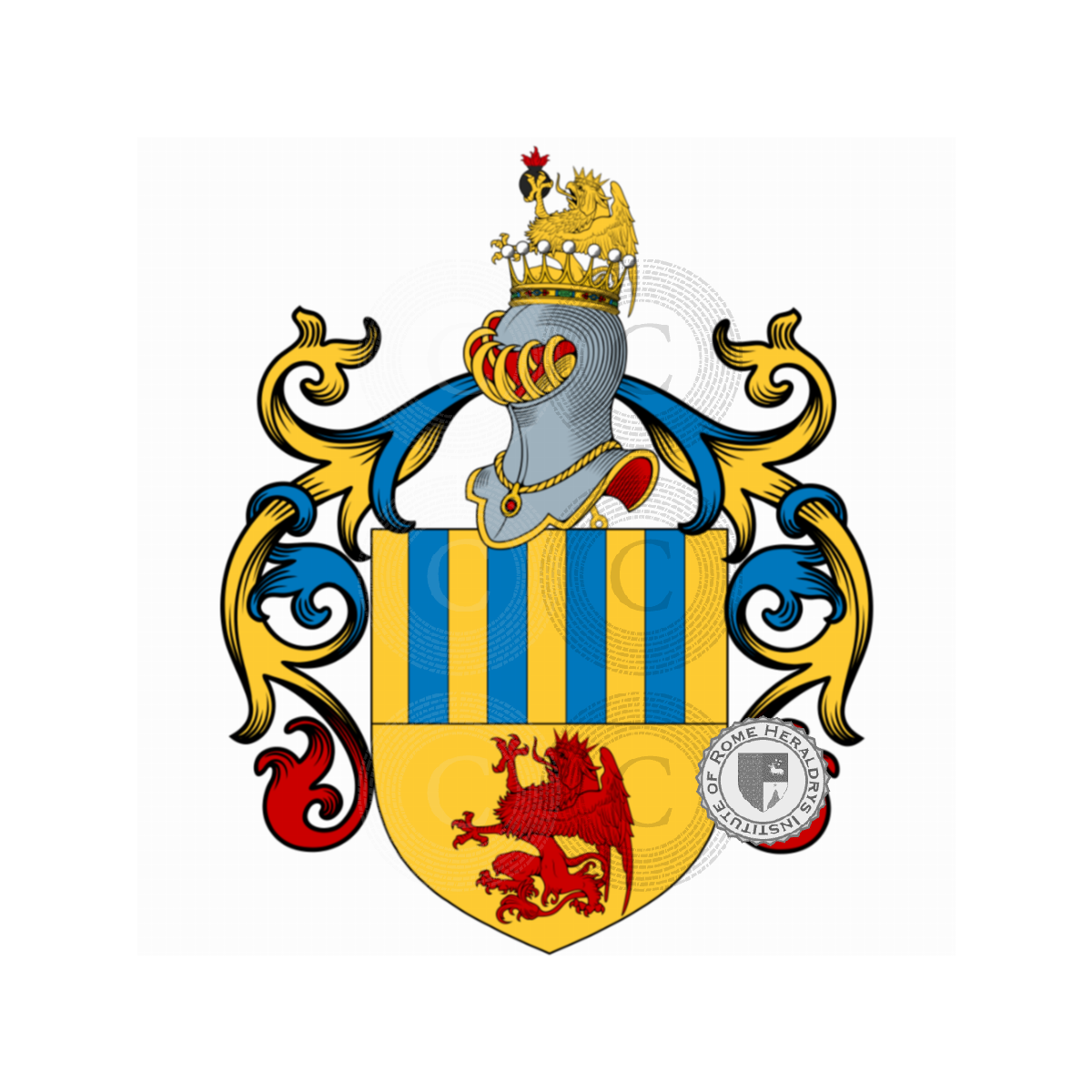 Escudo de la familiala Monaca, delle Monache,La Monaca,Lo Monaco,Monaco