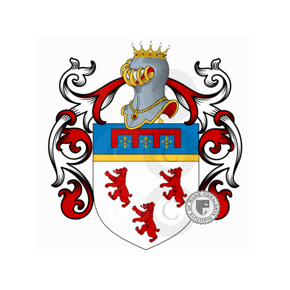 Wappen der FamilieMelocchi, Rosatici