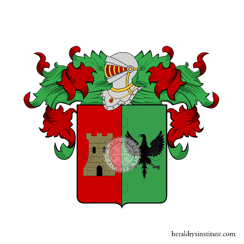 Coat of arms of family Pulcinari