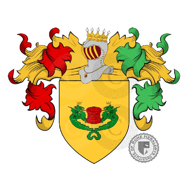 Coat of arms of family Apozzi