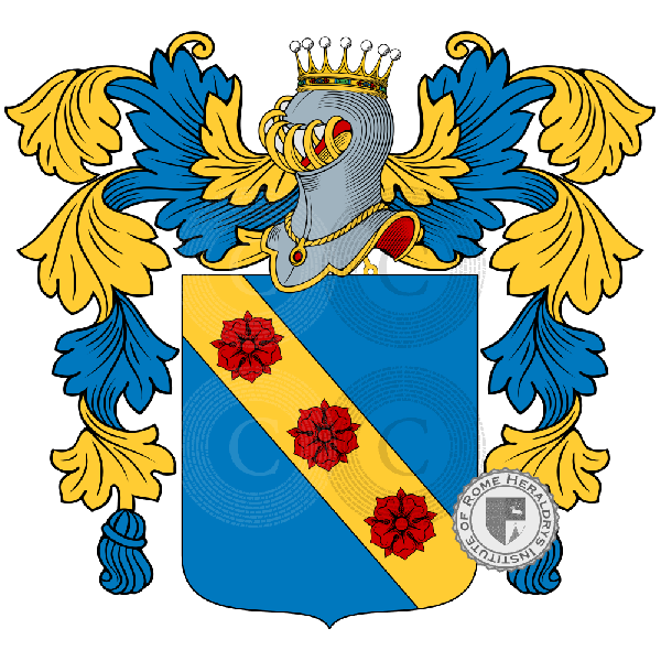 Coat of arms of family Marosa