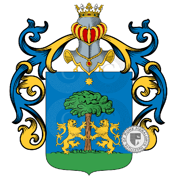 Coat of arms of family Ticiliano