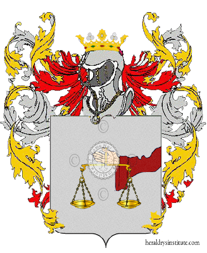 Coat of arms of family Canne