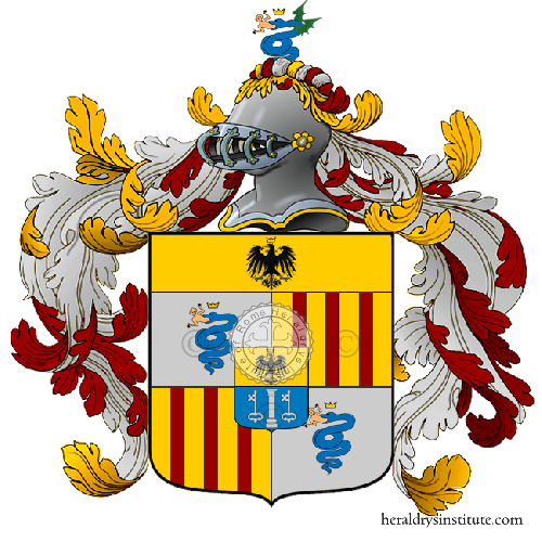 Escudo de la familia Visconti  D'Aragona