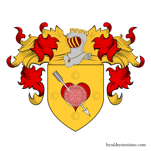 Coat of arms of family Dall'amore