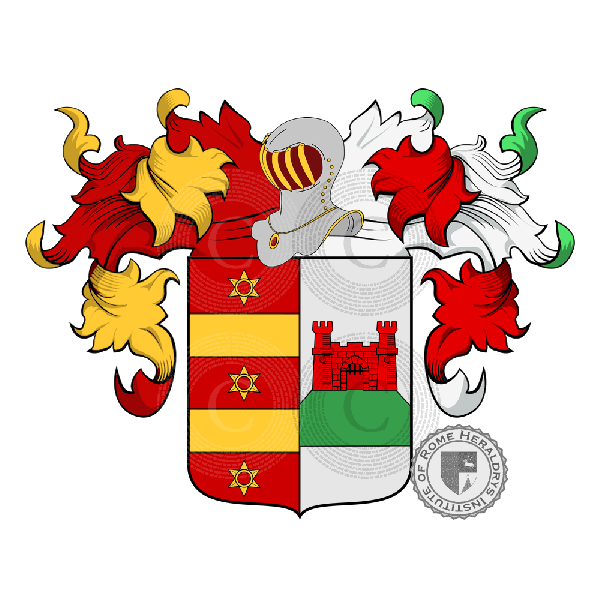 Coat of arms of family Battagliro
