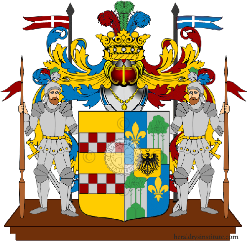 Coat of arms of family Serra Zanetti