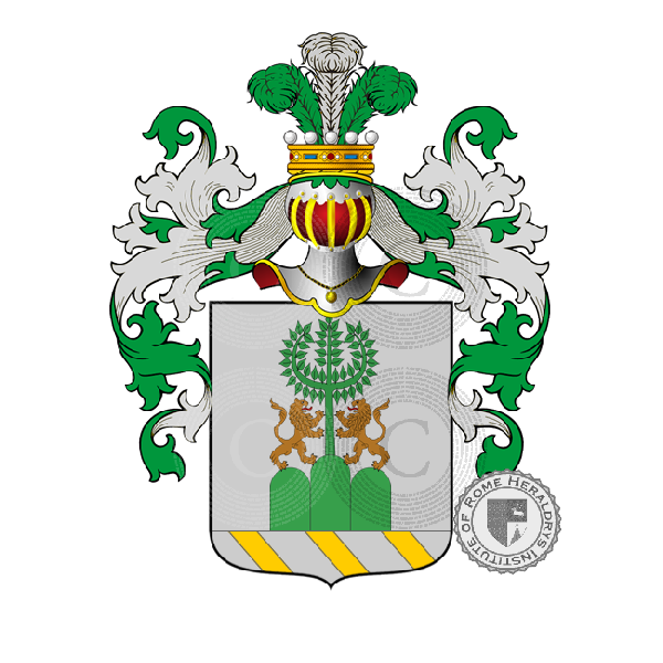 Escudo de la familia Mirti Frangipane