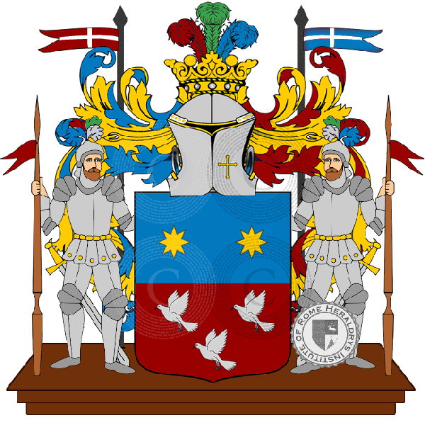 Coat of arms of family Iuni English