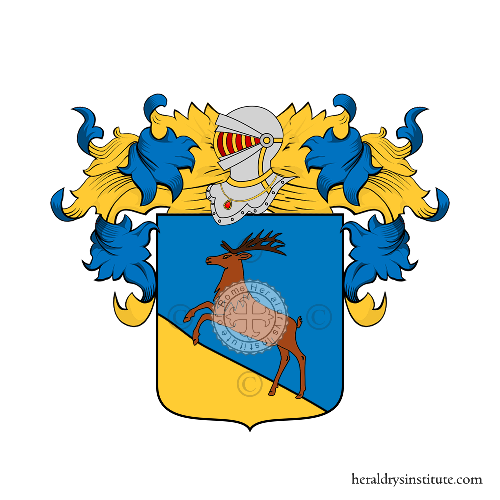 Coat of arms of family Cervetto (Spanish)