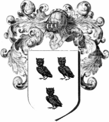 Coat of arms of family La Choue