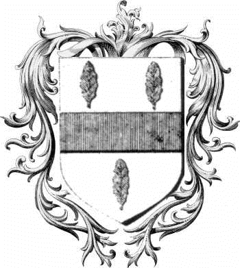 Coat of arms of family Bonardiere