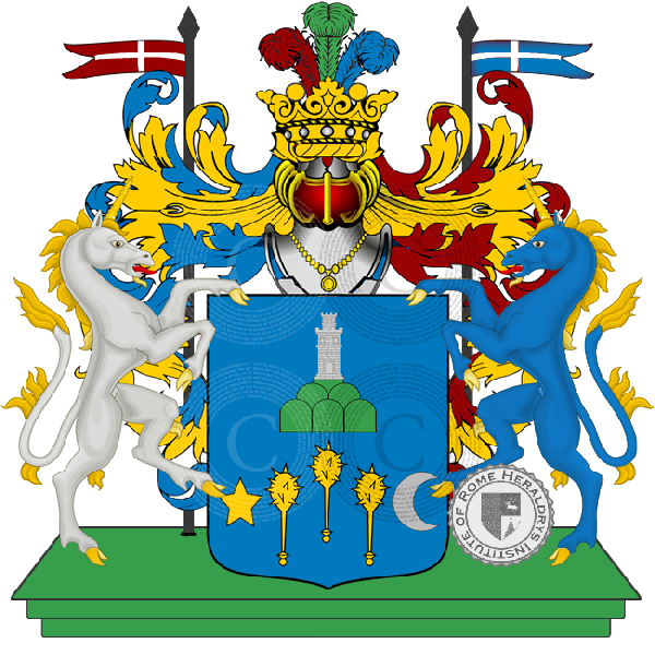 Wappen der Familie Pieroni Mazzante