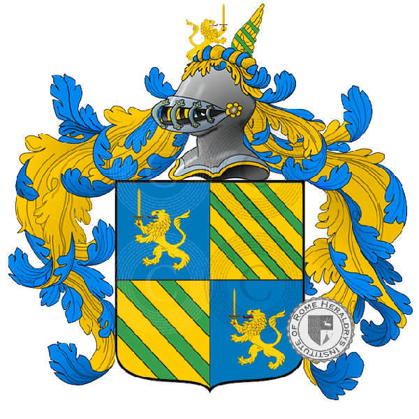 Coat of arms of family Barea Toscan